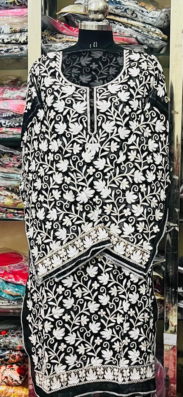 Georgette Kashmiri Work Kurtis2025DEC0407