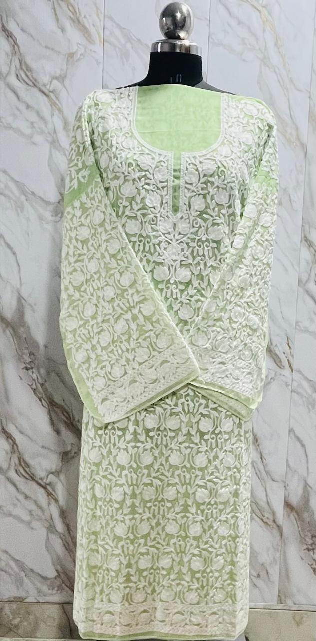 Georgette Kashmiri Work Kurtis2025JAN 2006