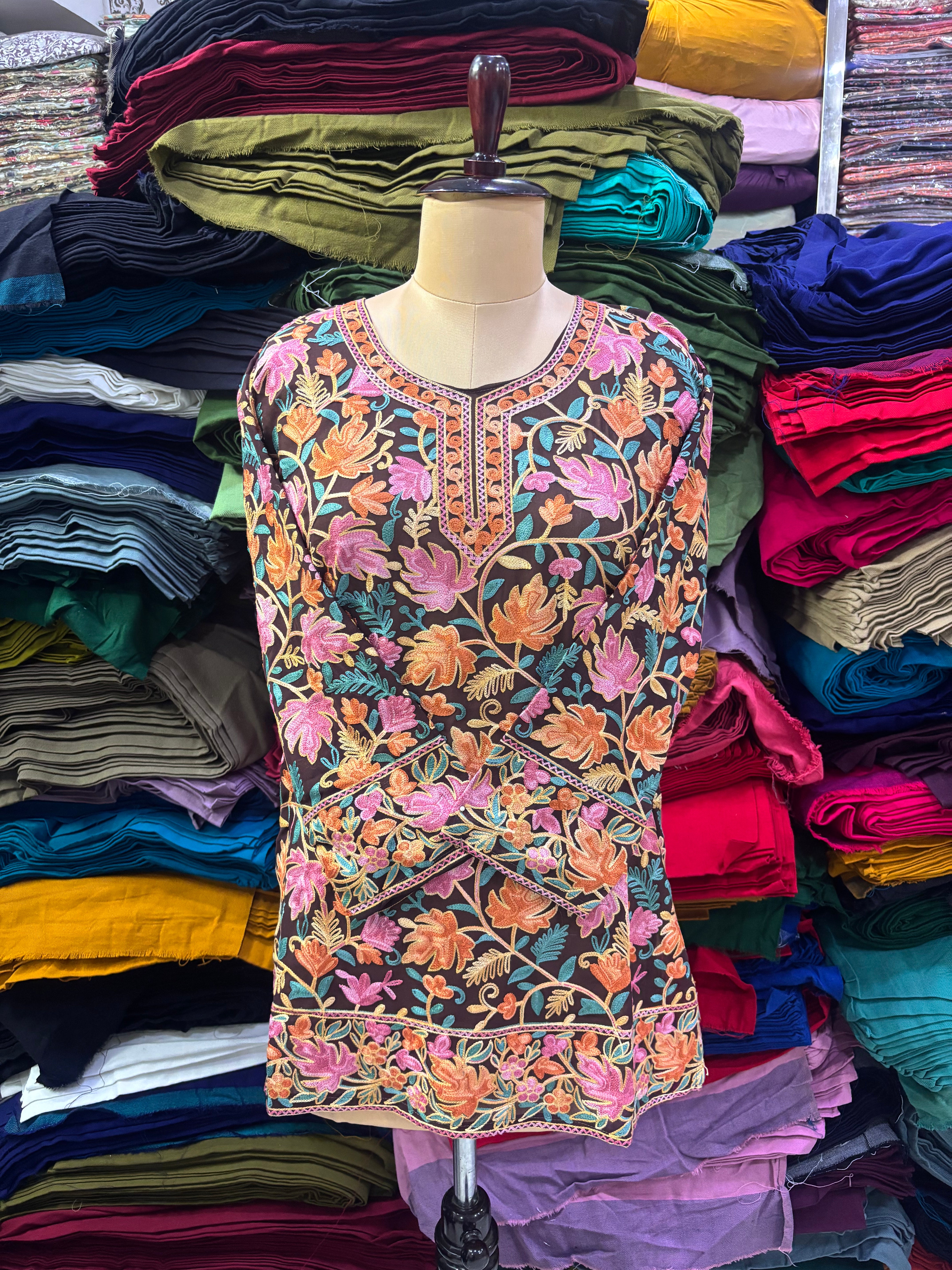 Georgette chinar top