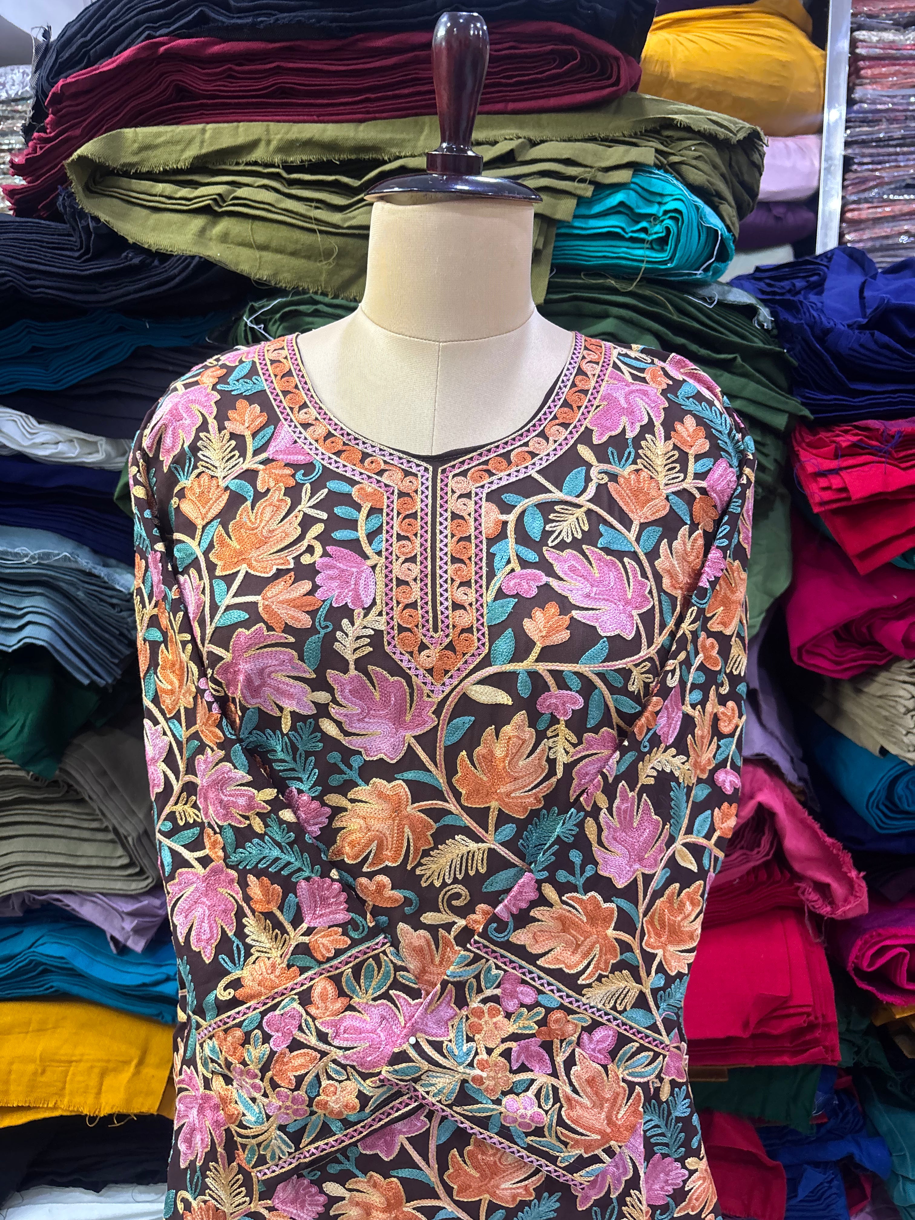 Georgette chinar top