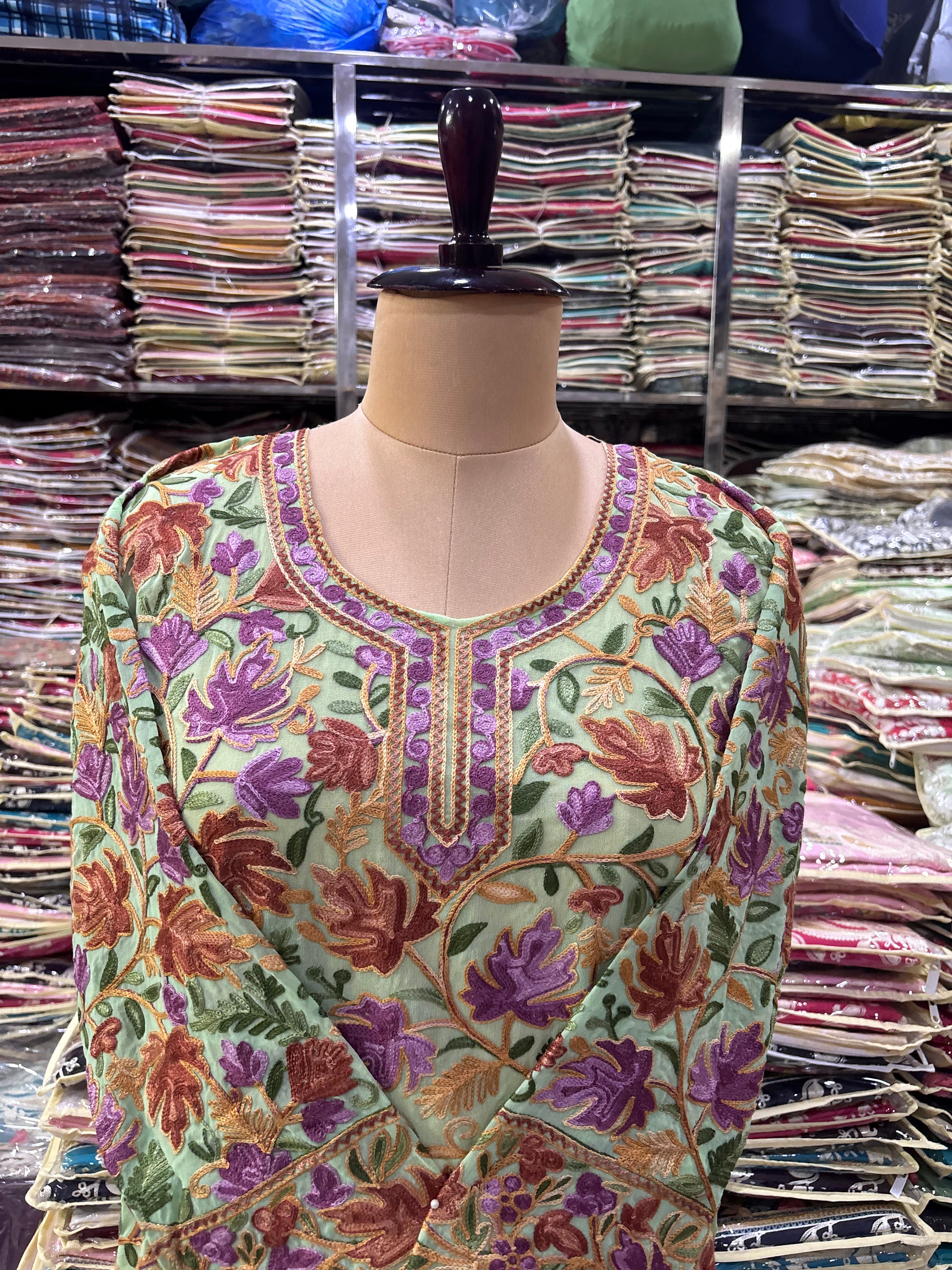 Chinar georgette embroidery kurti