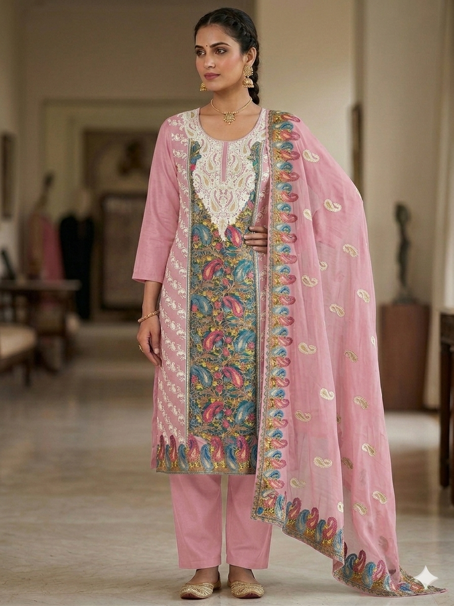 Cotton Embroidery Suitset