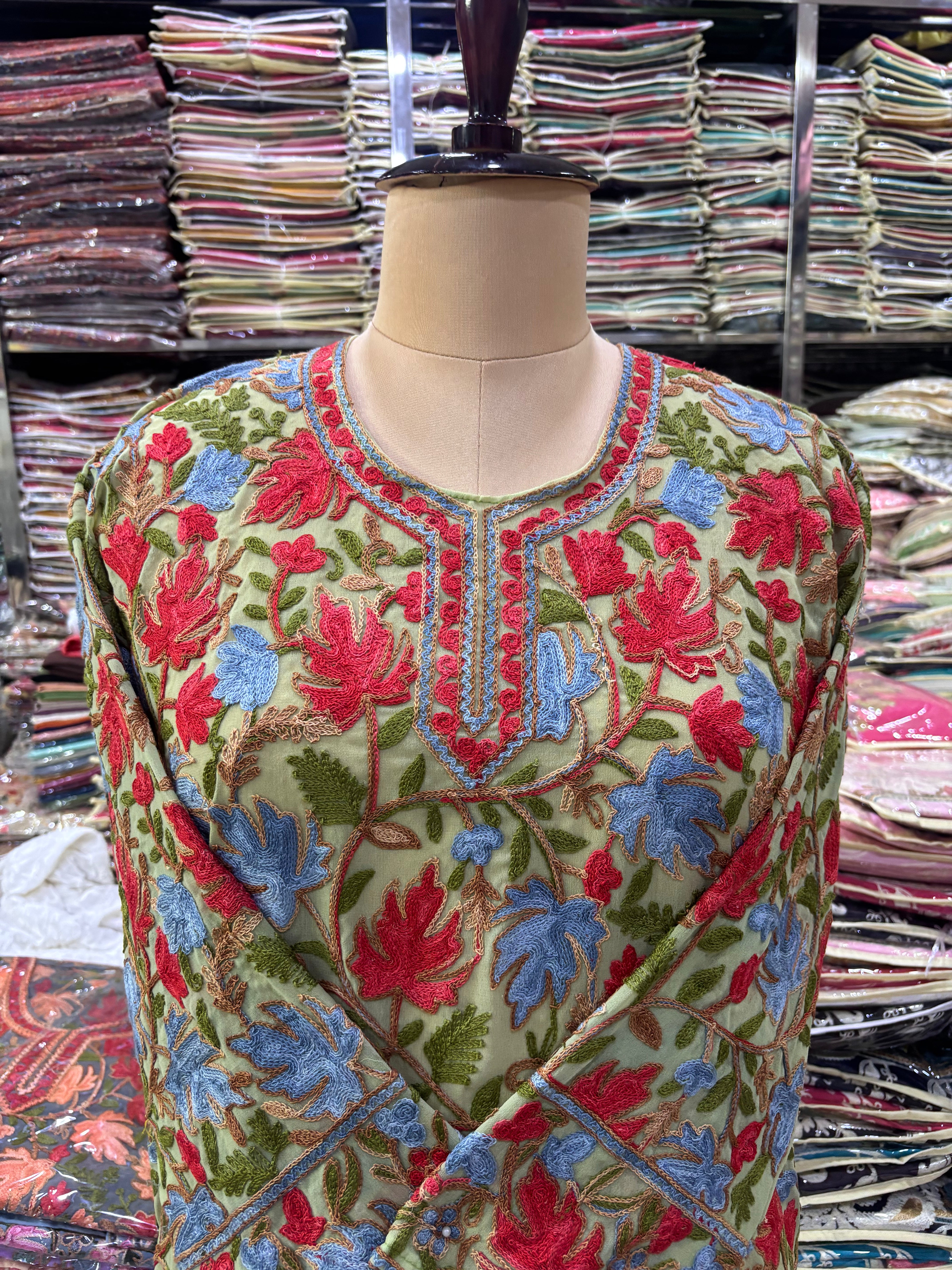 Chinar georgette embroidery kurti size fits upto 42