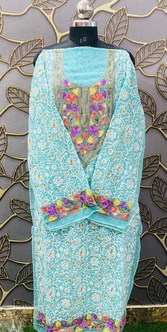 Georgette Kashmiri Work Kurtis 1509