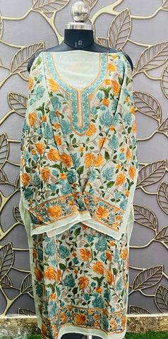Georgette Kashmiri Work Kurtis 1510