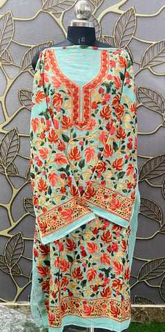 Georgette Kashmiri Work Kurtis 1514