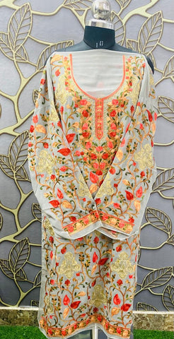 Georgette Kashmiri Work Kurtis 1524