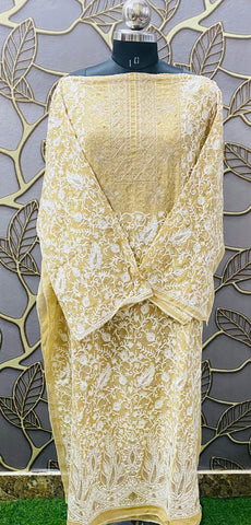 Georgette Kashmiri Work Kurtis AUG1913