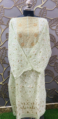 Georgette Kashmiri Work Kurtis AUG1914