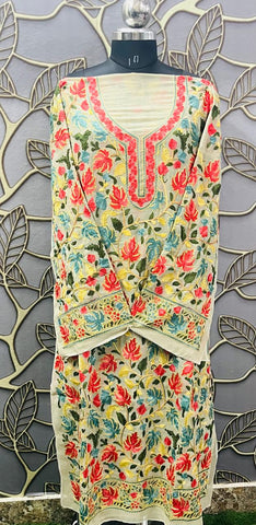 Georgette Kashmiri Work Kurtis2025AUG252225