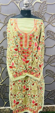 Georgette Kashmiri Work Kurtis2025AUG252226