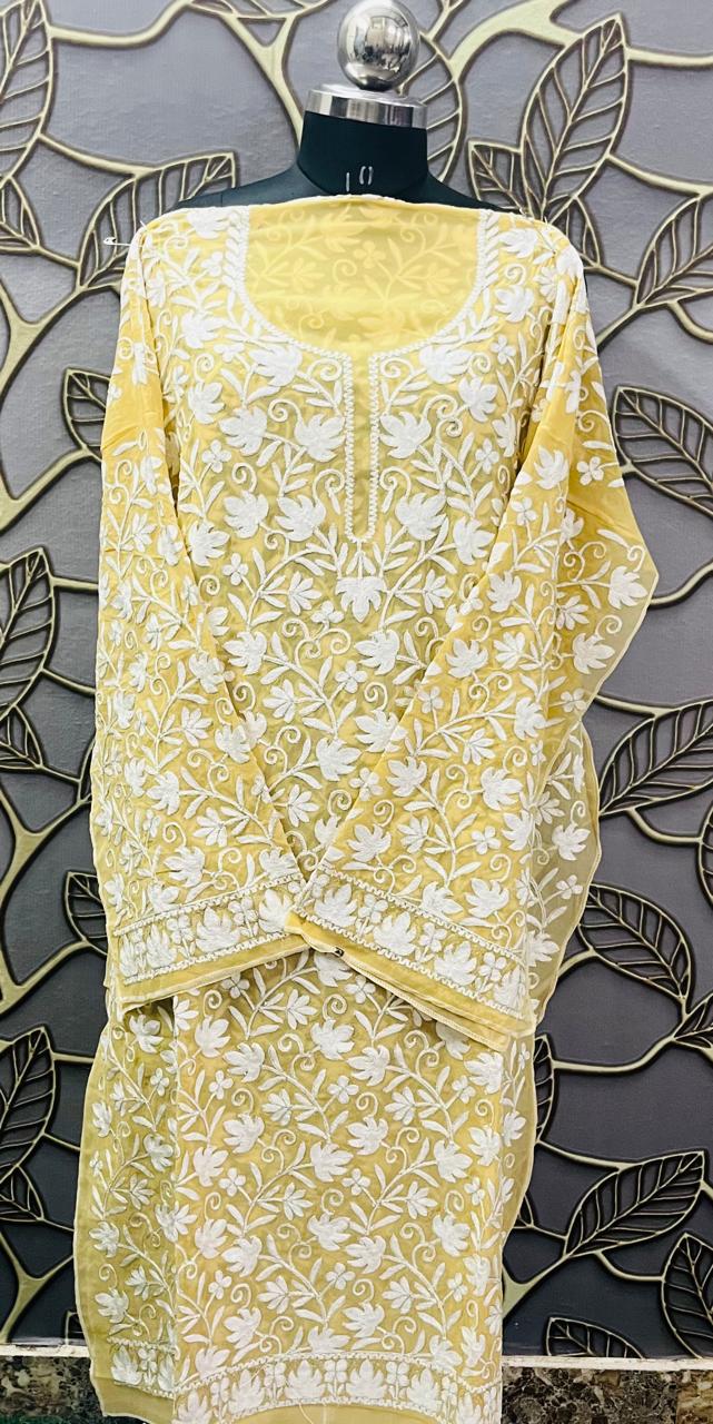 Georgette Kashmiri Work Kurtis2025AUG252231