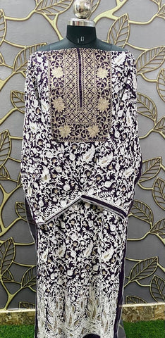 Georgette Kashmiri Work Kurtis2025OCT0302