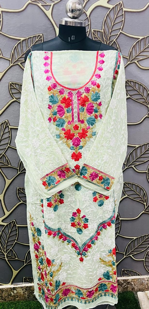 Georgette Kashmiri Work Kurtis2025OCT0303