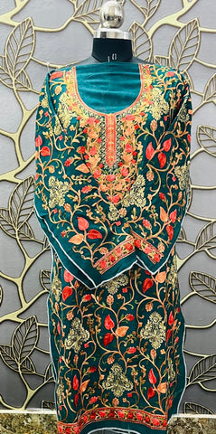 Georgette Kashmiri Work Kurtis2025OCT0312