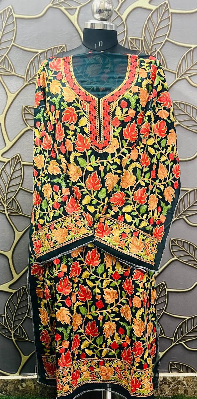 Georgette Kashmiri Work Kurtis2025OCT2202