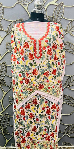 Georgette Kashmiri Work Kurtis2025DEC0102