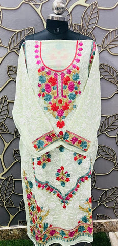 Georgette Kashmiri Work Kurtis2025DEC0103