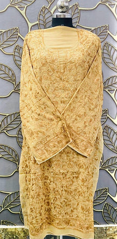 Georgette Kashmiri Work Kurtis2025DEC0106