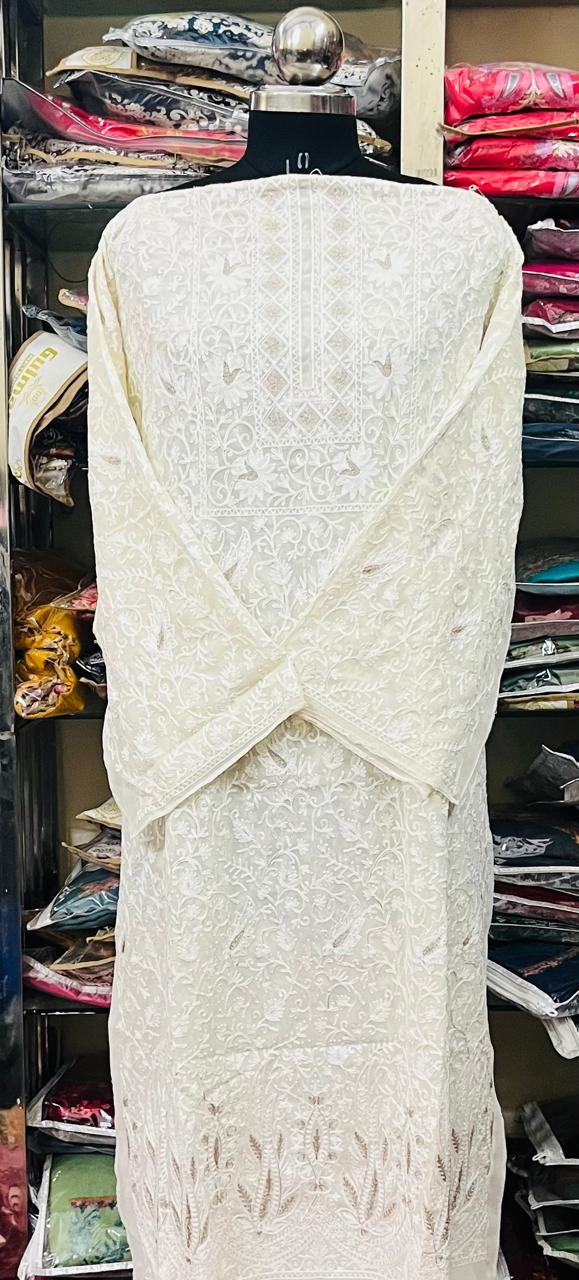 Georgette Kashmiri Work Kurtis2025DEC0401