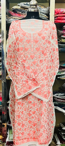 Georgette Kashmiri Work Kurtis2025DEC0404