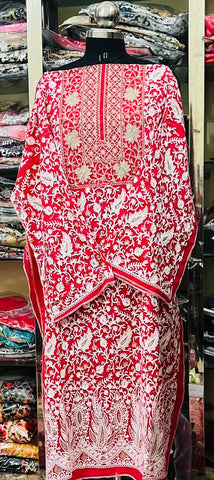 Georgette Kashmiri Work Kurtis2025DEC0411