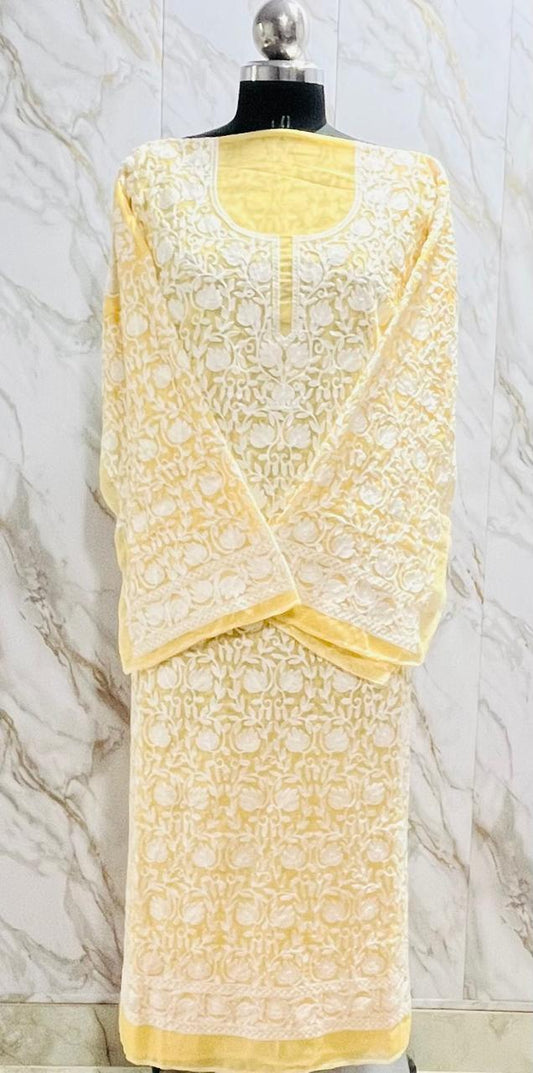 Georgette Kashmiri Work Kurtis2025JAN 2007