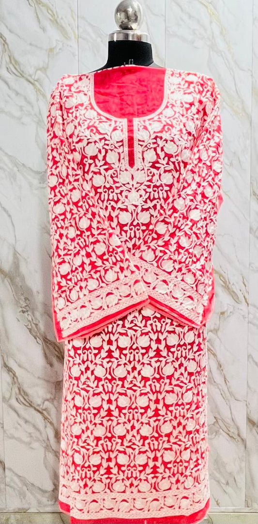 Georgette Kashmiri Work Kurtis2025JAN 2009