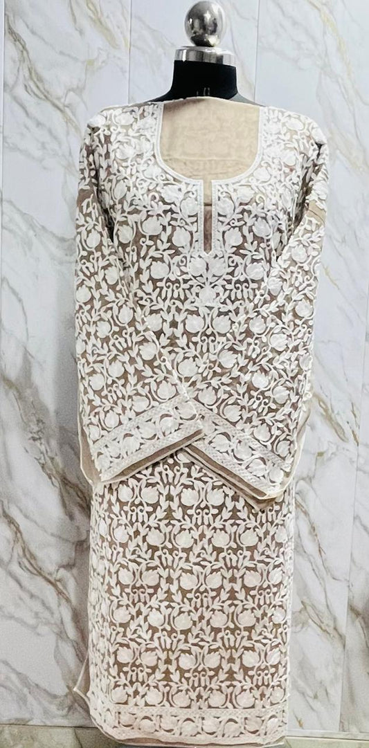 Georgette Kashmiri Work Kurtis2025JAN 2011