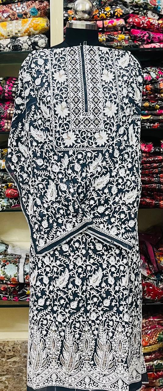 Georgette Kashmiri Work Kurtis2026MAR1812